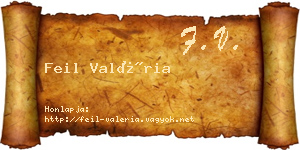 Feil Valéria névjegykártya